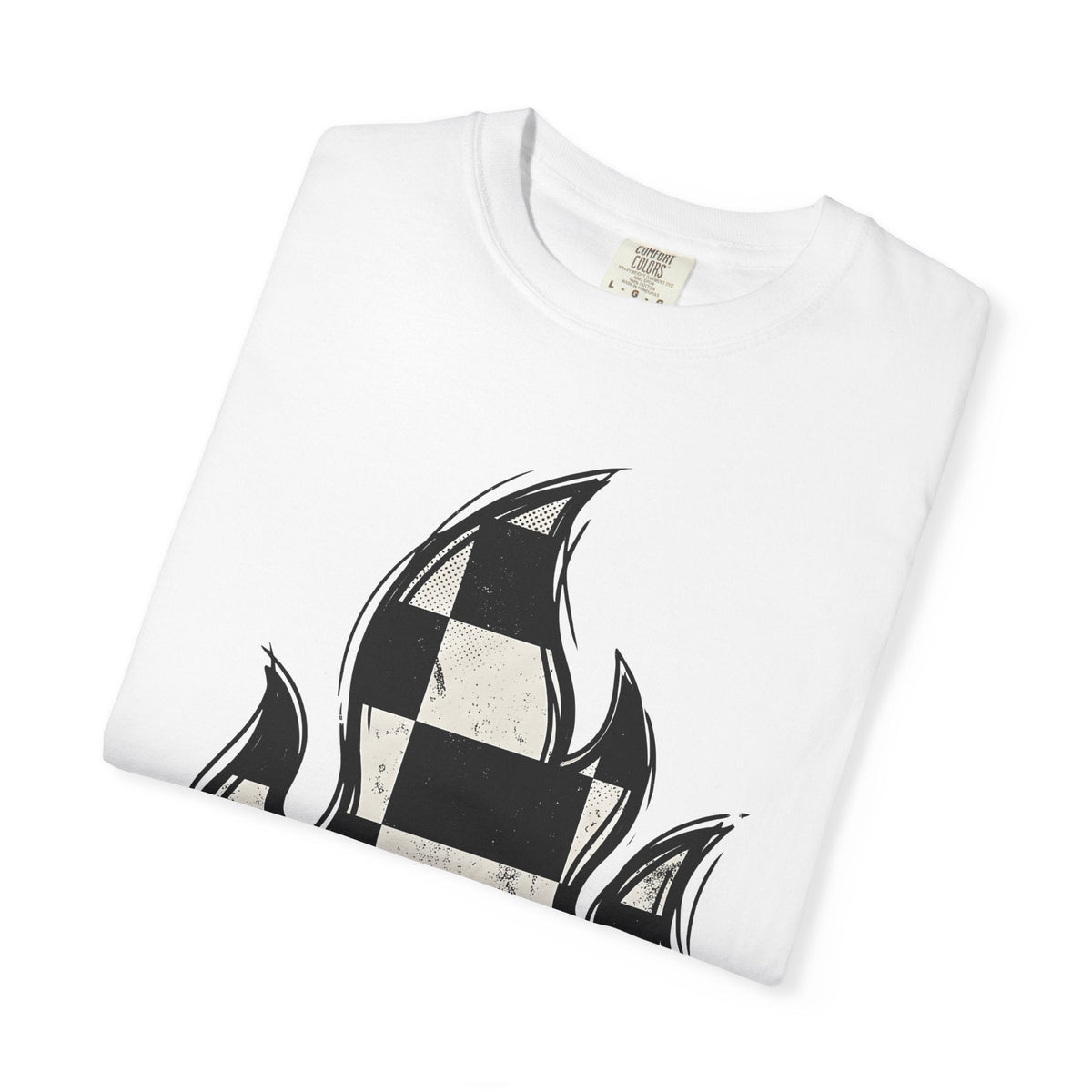 Plaid Fire Shirt Sports Motorsport Gift Women Worn Tee product image 5