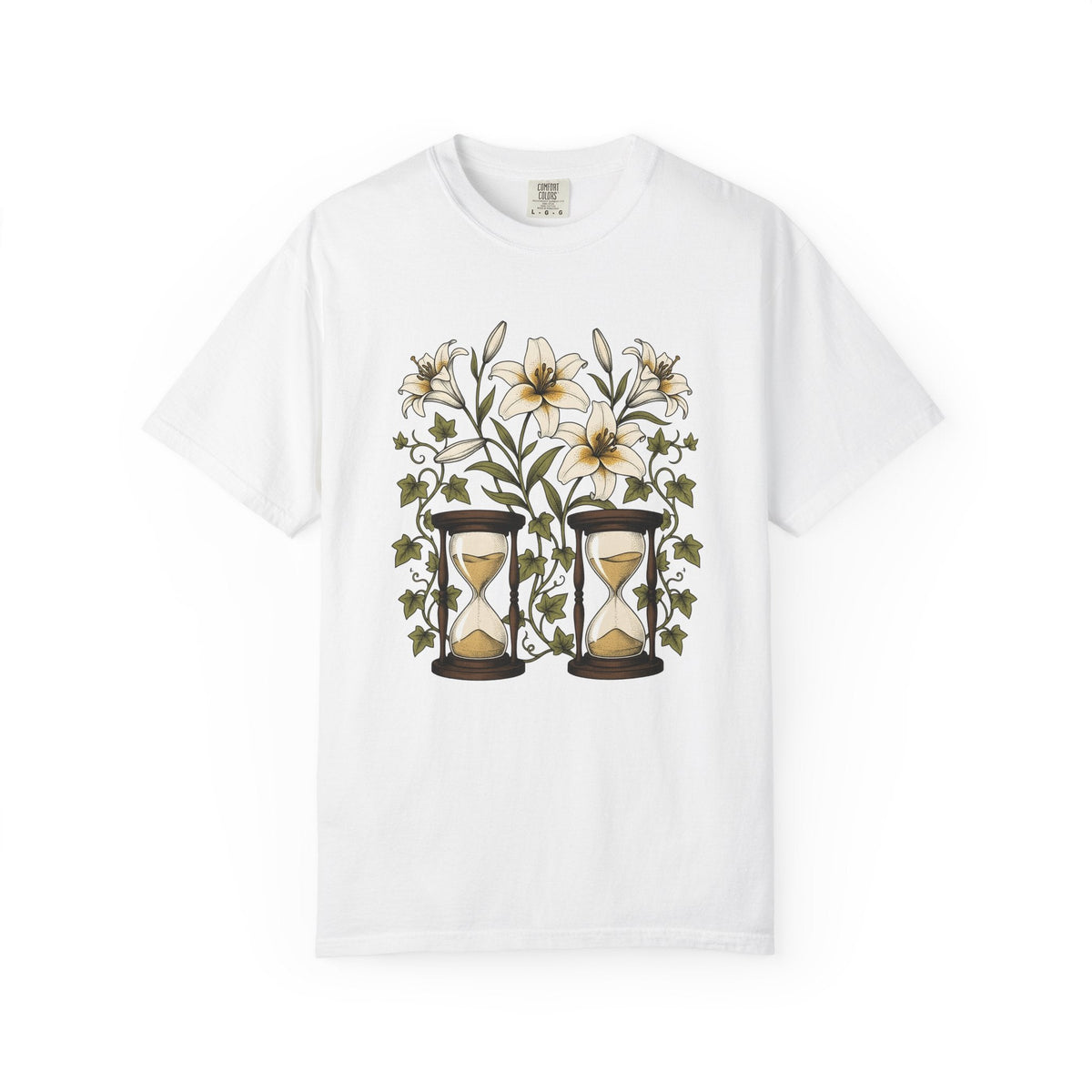 Lily Clock Shirt Holiday Garden Unisex Gift Plant Tee product image 1
