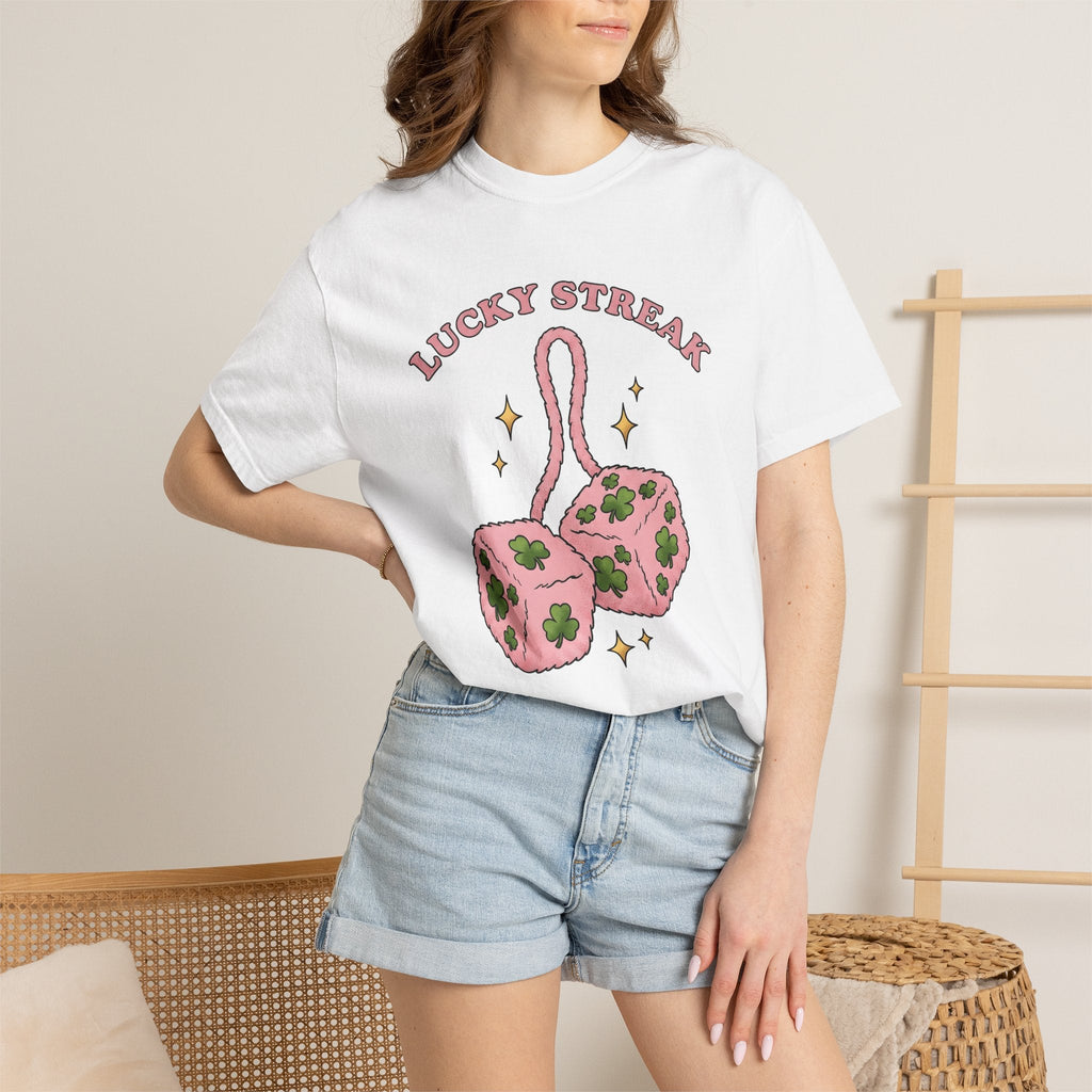 Fuzzy Dice Shirt St Patrick's Day Fortune Unisex Gift Comic product image 6