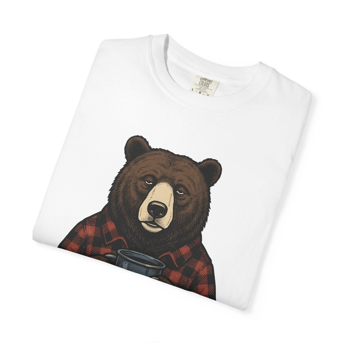 Mug Bear Shirt Christmas Cappuccino Unisex Gift Farmhouse Tee Teddy Bear T-Shirt