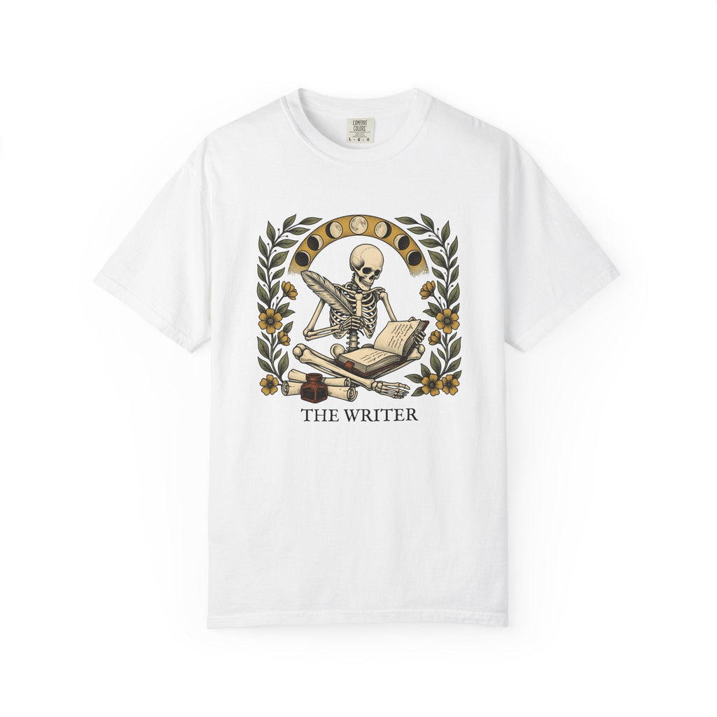Bony Writer Shirt Boho Chic Macabre Unisex Gift Blackwork product image 1