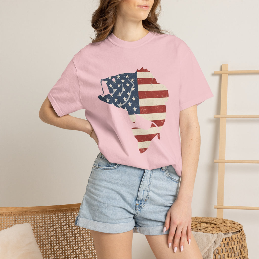 Largemouth Bass Shirt America Angling Unisex Gift Grunge product image 12