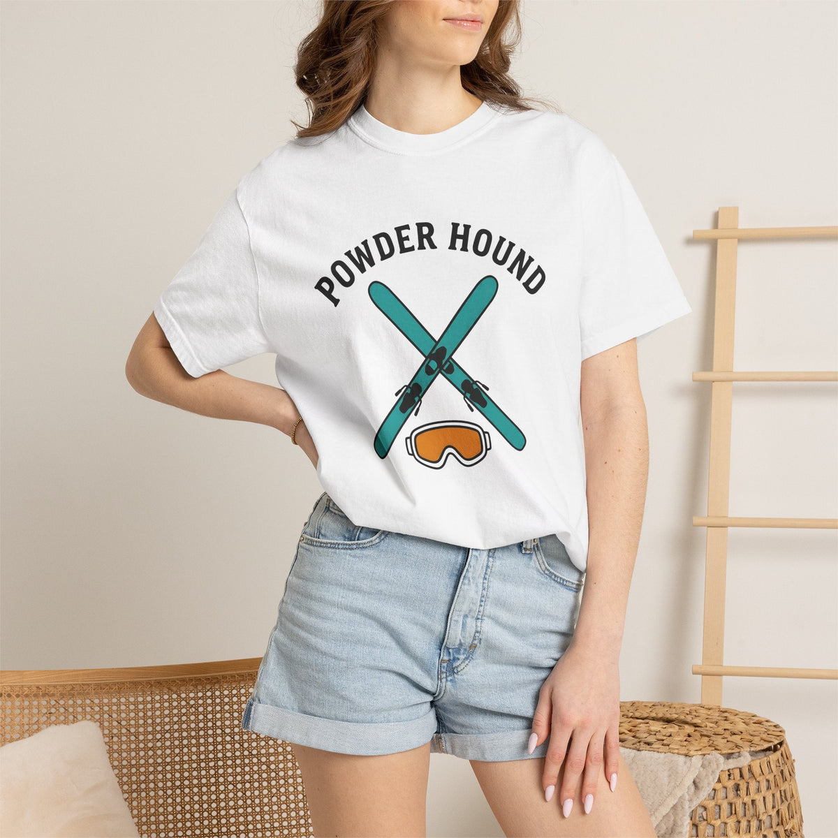 Crossed Snow Skis Shirt Skiing Ice Unisex Gift Sleek Tee product image 6