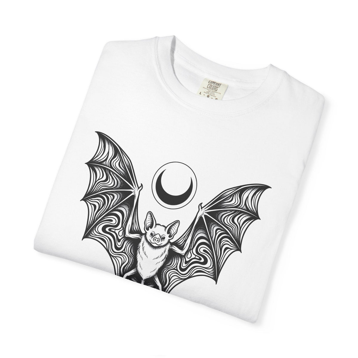 Bat Illustration Shirt Gothic Holiday Unisex Gift Dark Tee product image 6