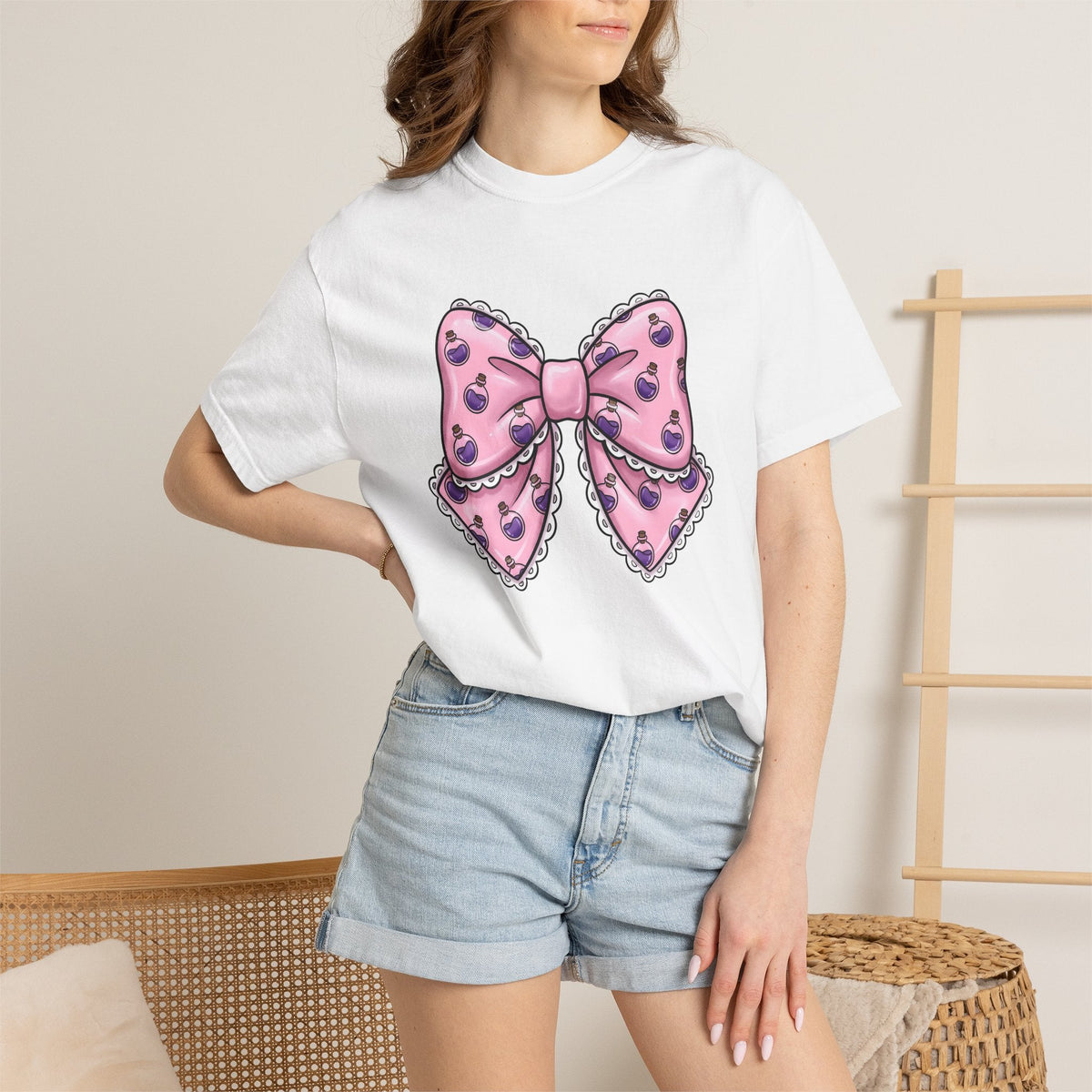 Magic Bow Shirt Halloween Sorcery Unisex Gift Cute Tee product image 6