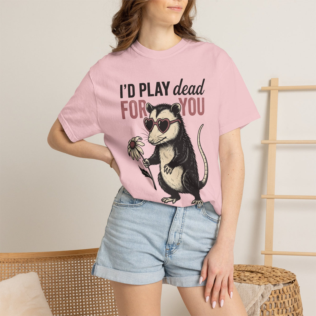 Possum Graphic Shirt St. Valentines Day Animal Unisex Gift product image 12