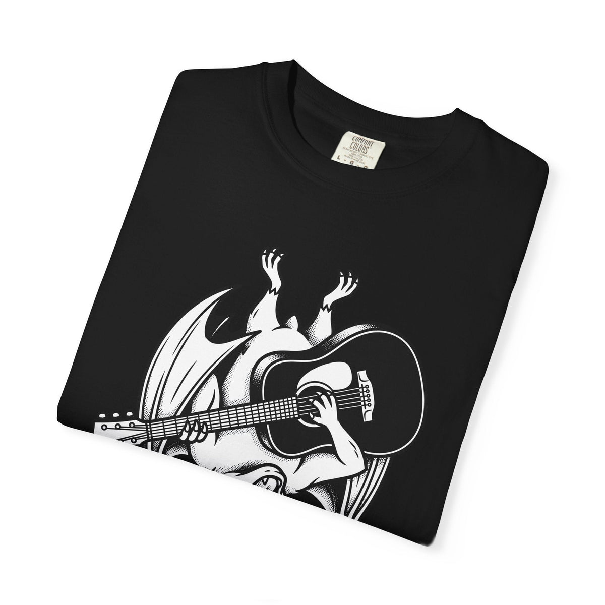 Bat Guitar Shirt Funny Nature Gift Women Illustration Tee product image 15