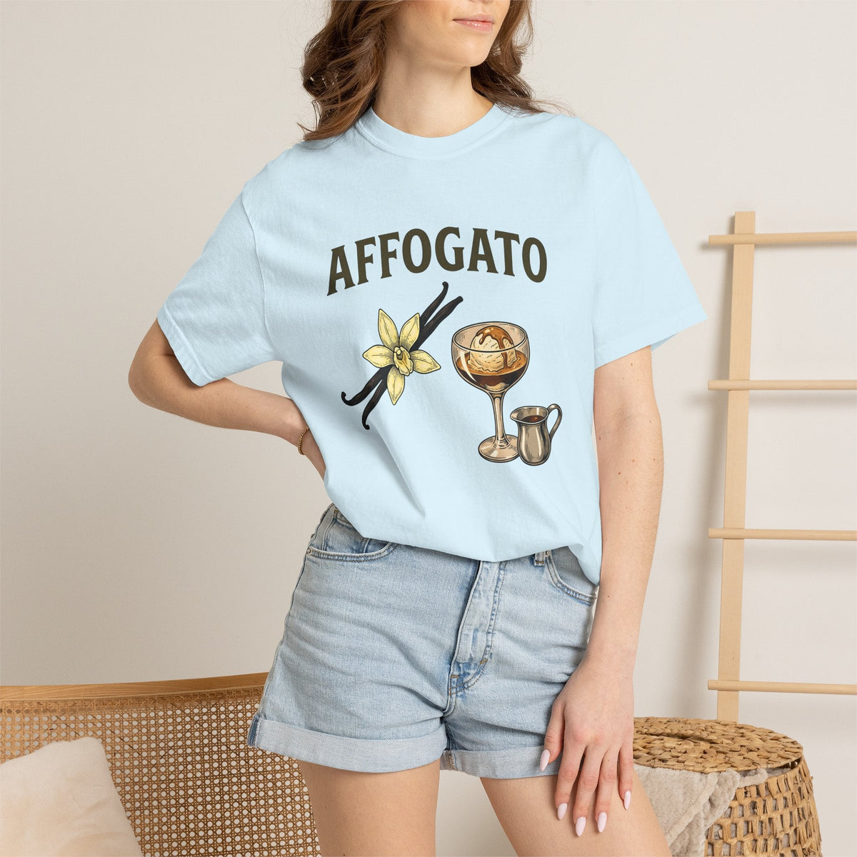 Affogato Dessert Shirt Coffee Foodie Gift Women Vintage Tee product image 9