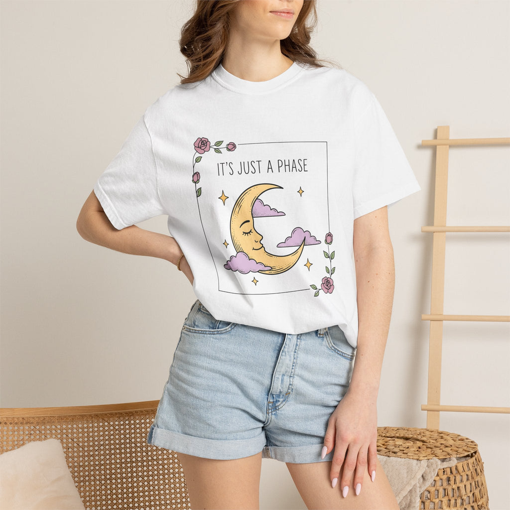 Crescent Moon Shirt Boho Chic Zodiac Unisex Gift Cute Tee product image 6