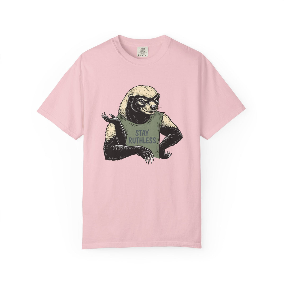 Honey Badger Cartoon T-Shirt – Funny Wild Animal Humor product image 3
