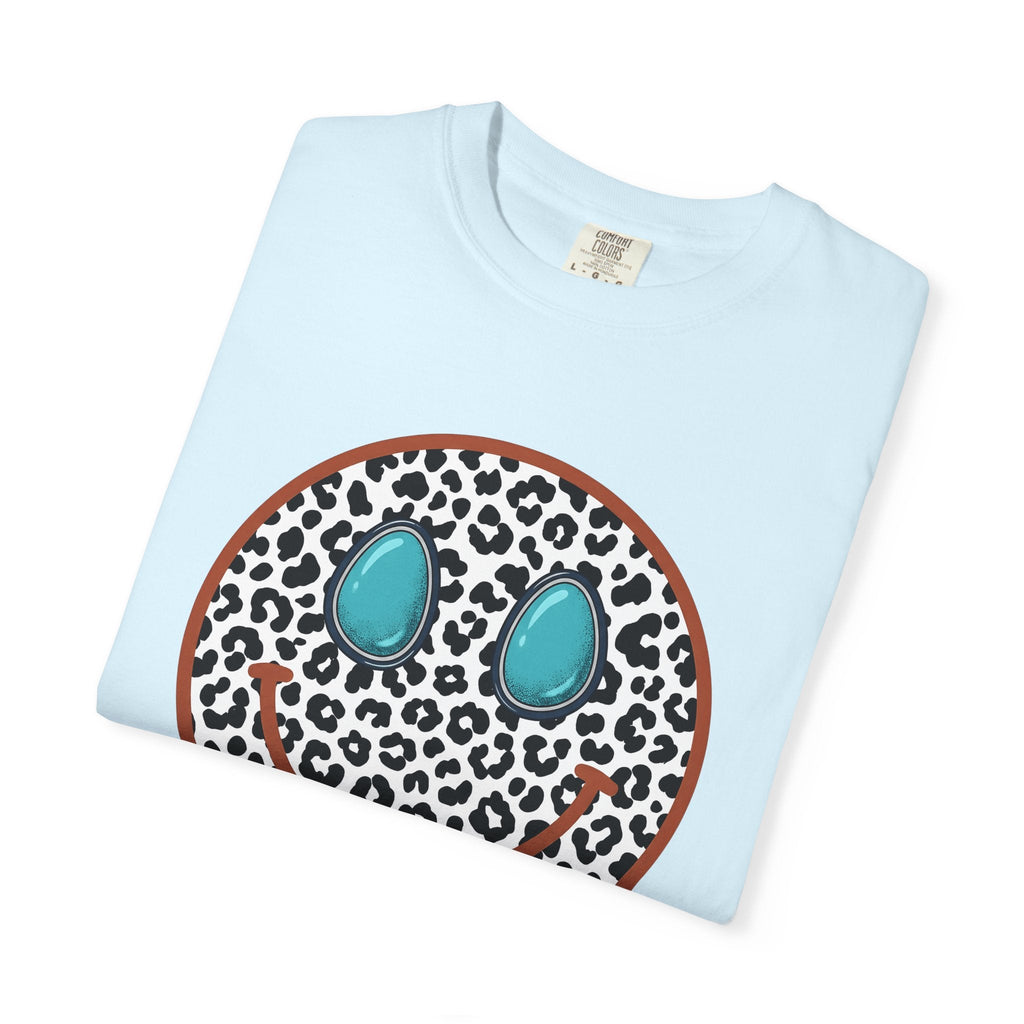 Leopard Print Smiley Face Shirt Animal Boho Unisex Gift product image 8