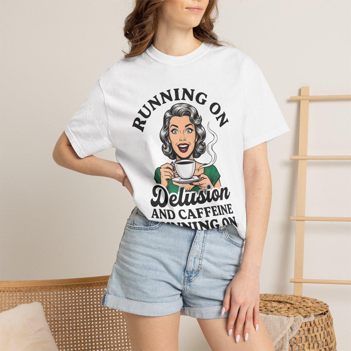 Vintage Woman Coffee Comic T-Shirt – Retro Caffeine Humor product image 6
