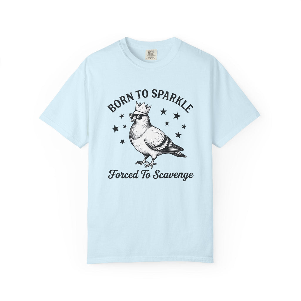 Pigeon Crown Cartoon T-Shirt – Funny Bird Critter Comic product image 2