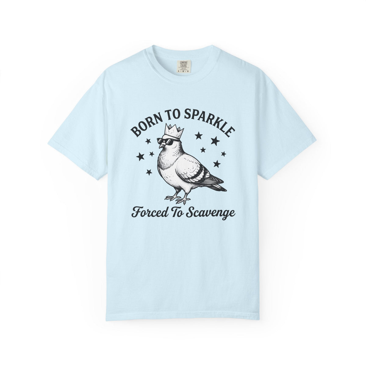 Pigeon Crown Cartoon T-Shirt – Funny Bird Critter Comic product image 2