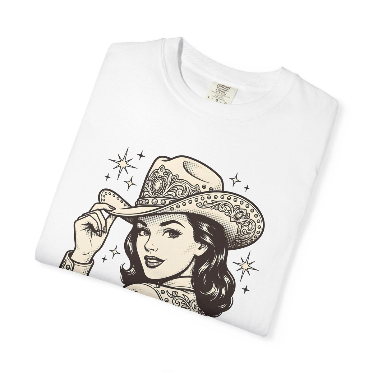 Cowgirl Portrait Shirt Western Gift for Women Vintage Tee product image 5