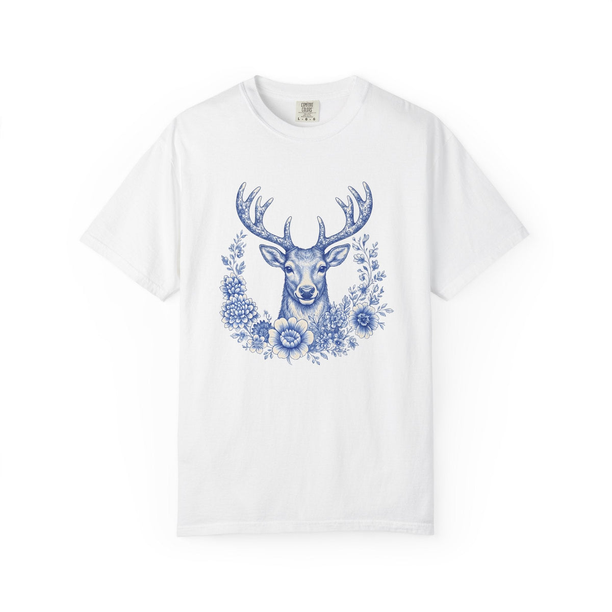 Elk Bloom Shirt Christmas Nature Unisex Gift Wildflower Tee product image 1