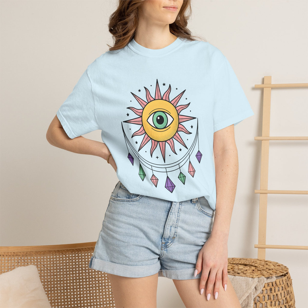 Sun Eye Shirt Boho Chic Metaphysical Unisex Gift Spiritual product image 9