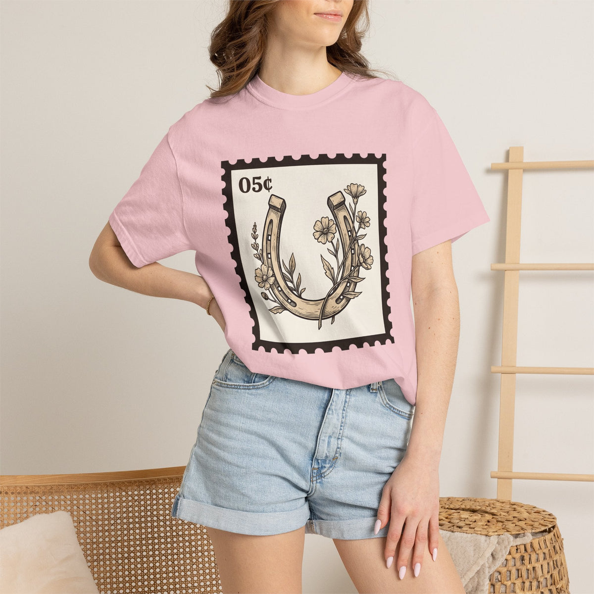 Horseshoe Floral Shirt Cowgirl Western Gift Women Boho Tee product image 12