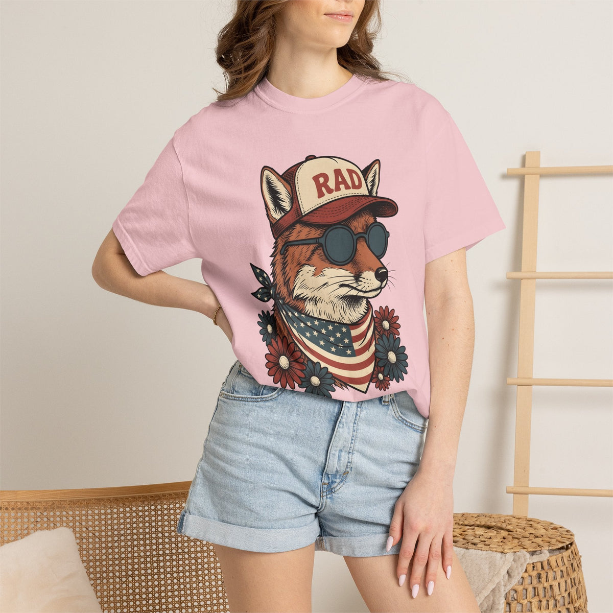 Fox Eyeglasses Shirt 4th Of July Fauna Unisex Gift Classic product image 12