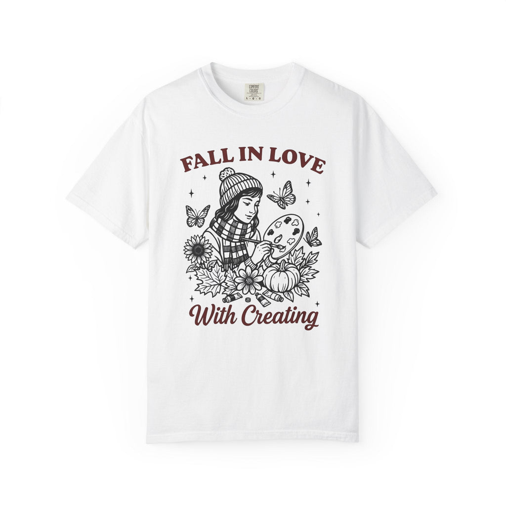 Artist Girl Hand-Drawn T-Shirt – Autumn Art Lover product image 1