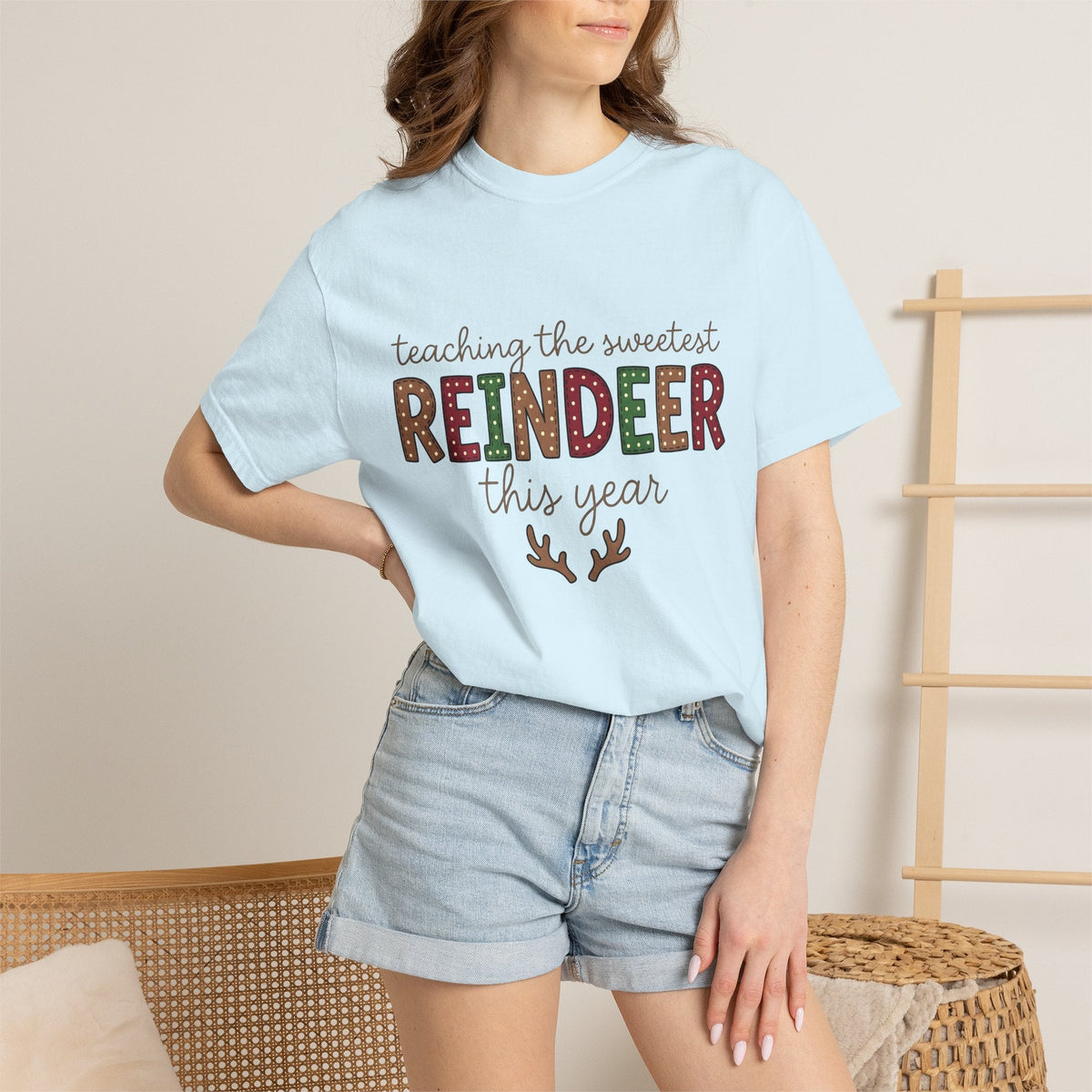 Stag Design Shirt Christmas Classroom Unisex Gift Cartoon product image 9