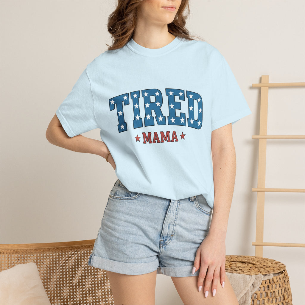 Star Pattern Lettering Shirt Moms Flag Gift for Women product image 9