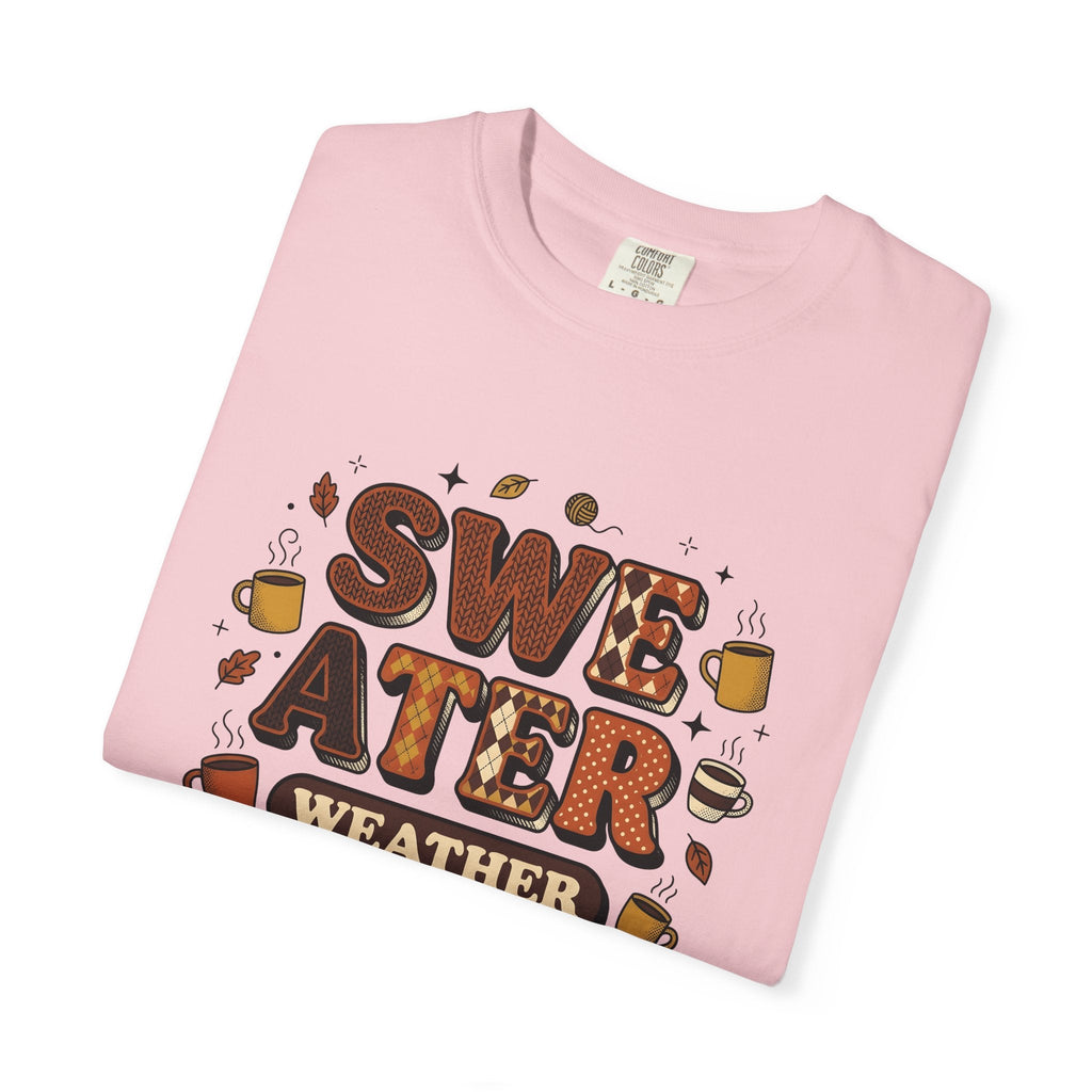 Cozy Mug Maple Leaves Old School T-Shirt – Fall Latte Lover Design, Unisex Graphic Tee