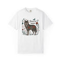 Wolf Flower Shirt Animals & Flowers Outdoors Gift Women product image 1
