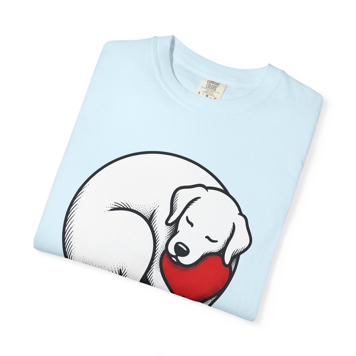 Napping Dog Shirt Pet Gift Women Simple Tee Sleeping product image 8