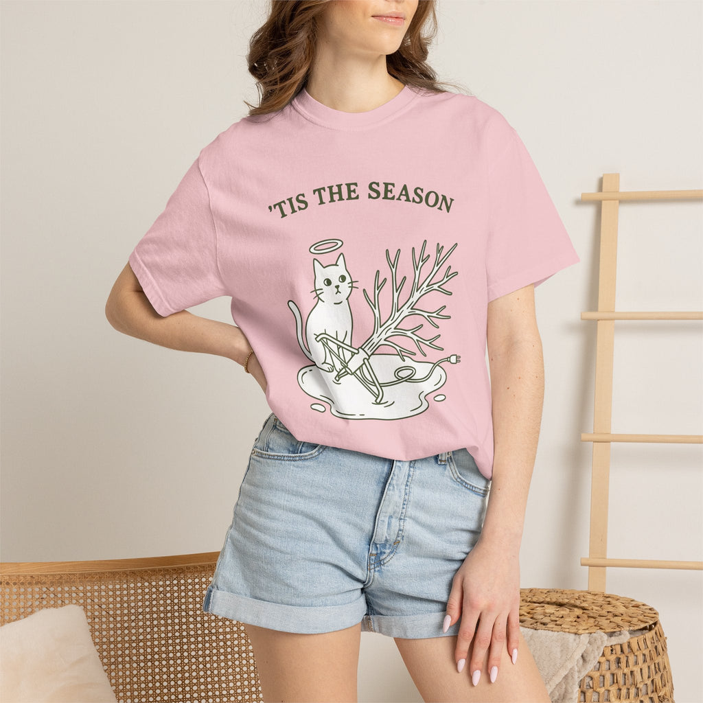 Kitty Tree Shirt Christmas Pet Shop Unisex Gift Cartoon Tee product image 12