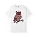 Owl Gingham Shirt Animals Nature Unisex Gift Primitive Tee product image 1