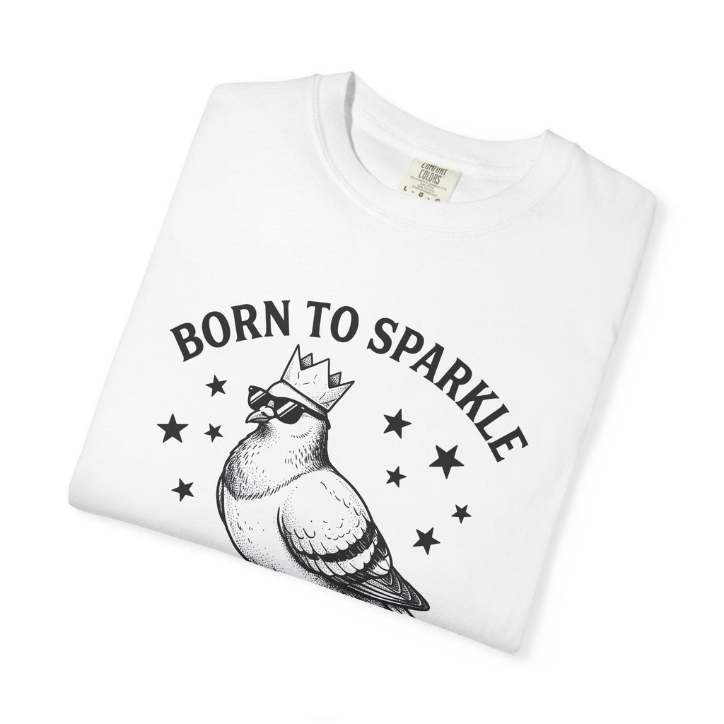 Pigeon Crown Cartoon T-Shirt – Funny Bird Critter Comic product image 5