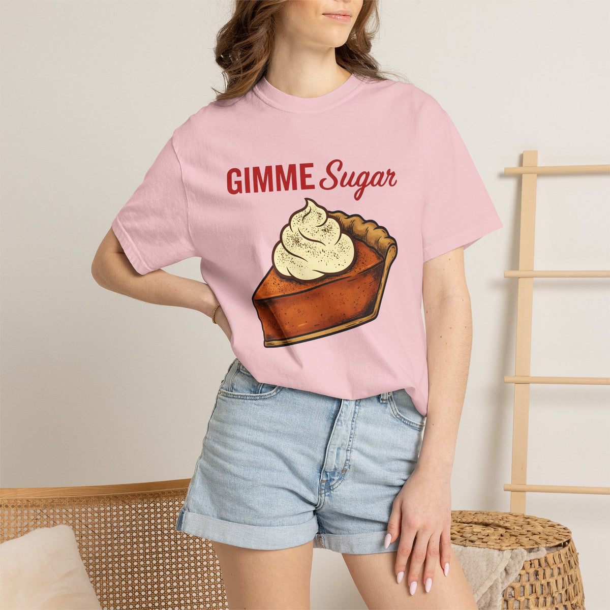 Pumpkin Tart Shabby Chic T-Shirt – Fall Holiday Dessert product image 13