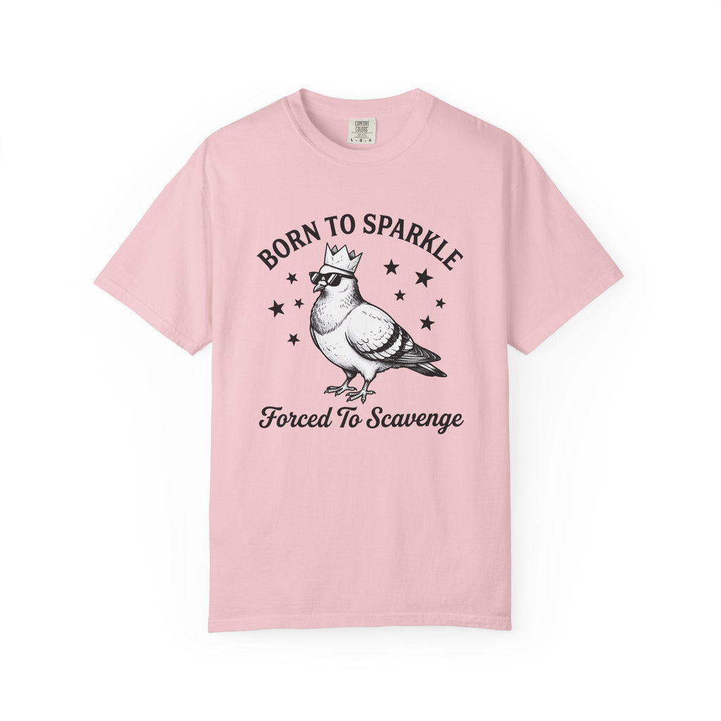 Pigeon Crown Cartoon T-Shirt – Funny Bird Critter Comic product image 3