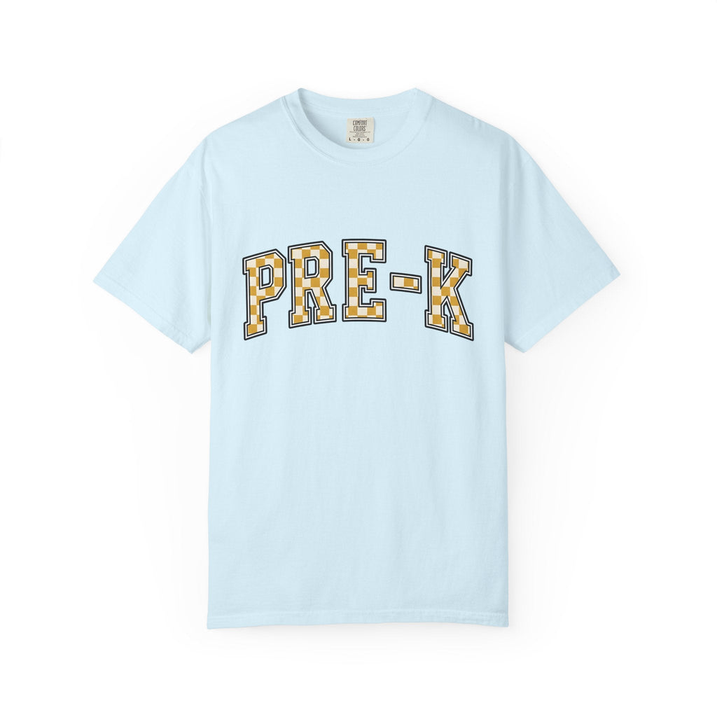 Checkerboard Letter Patches Shirt Teachers Learning Unisex product image 2