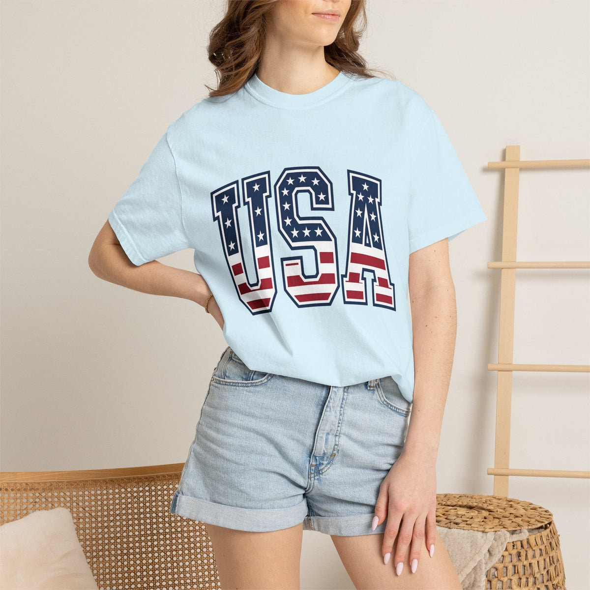 Usa Flag Letters Shirt 4th Of July Patriotic Gift Women product image 9