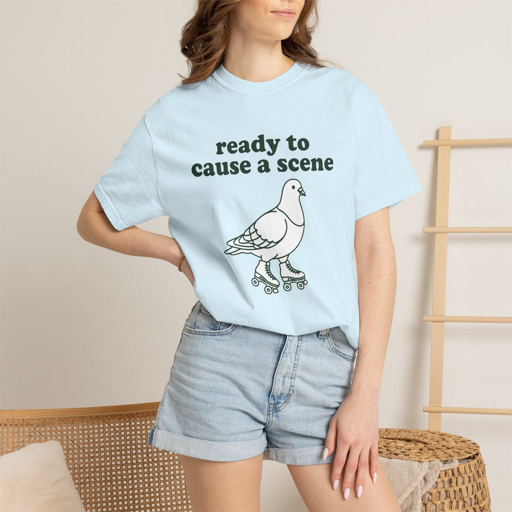 Pigeon Roller Skates Shirt Funny Animal Unisex Gift product image 9