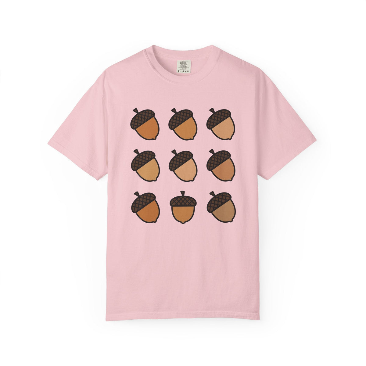 Acorn Print Comic T-Shirt – Cute Fall Autumn Oak Design product image 3
