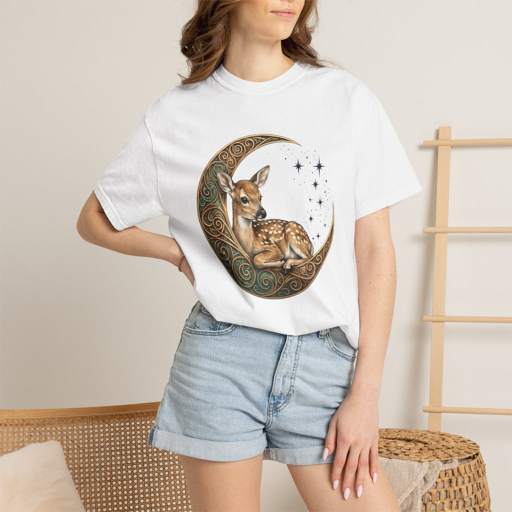 Deer Moon Shirt Animals Nature Unisex Gift Boho Tee product image 6