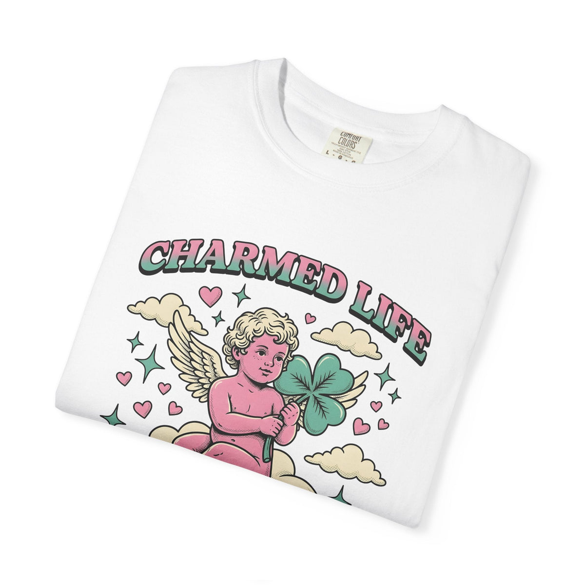 Angel Clover Shirt St Patricks Day Luck Unisex Gift Vintage product image 5