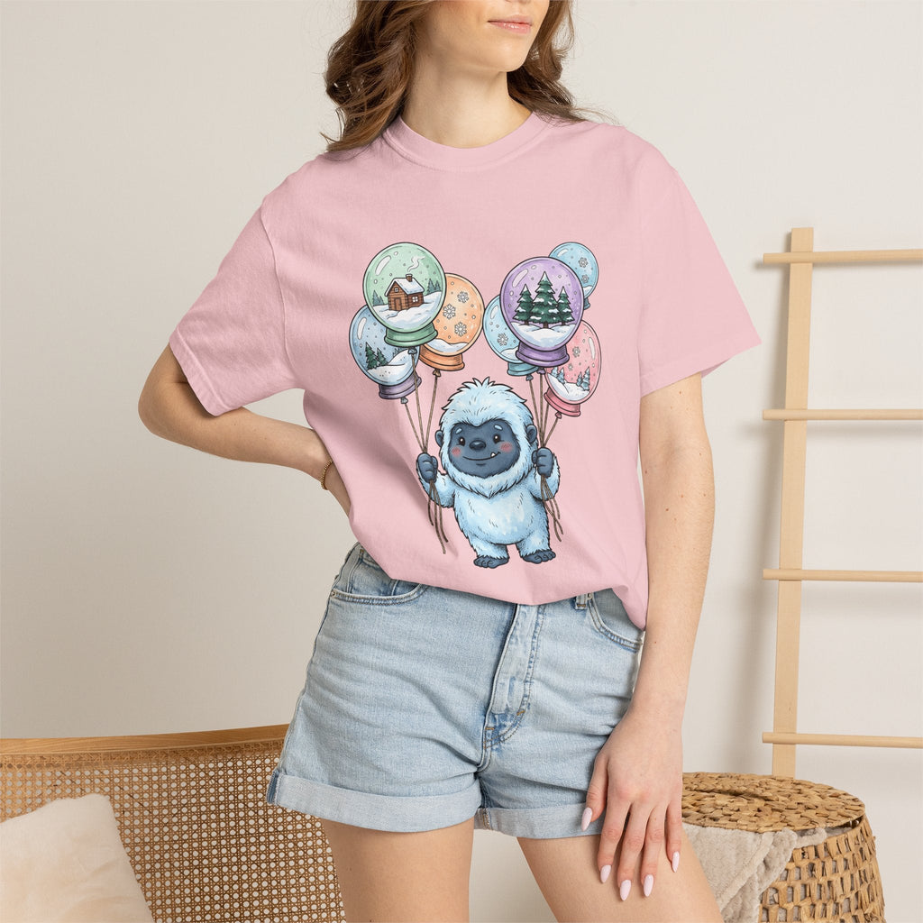 Bigfoot Snow Globe Shirt Cute Cold Unisex Gift Illustrated product image 12