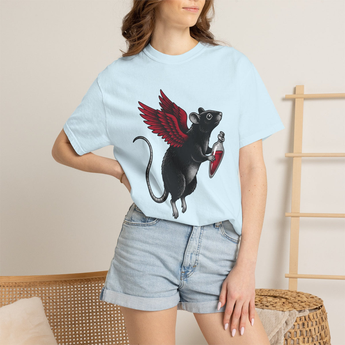 Bat Rat Shirt St. Valentine's Day Dark Unisex Gift Sketch product image 9