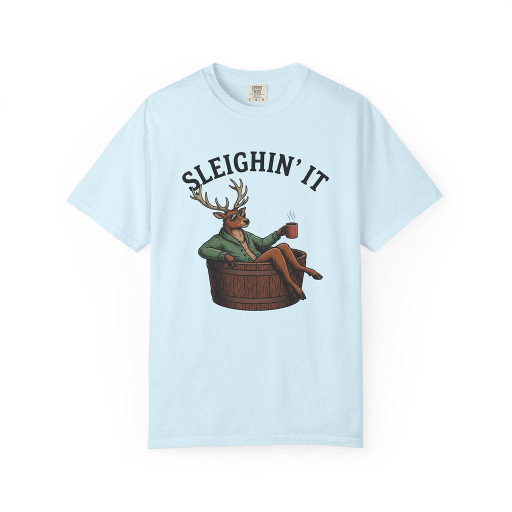Stag Hot Tub Retro T-Shirt – Funny Christmas Deer Vacation product image 2