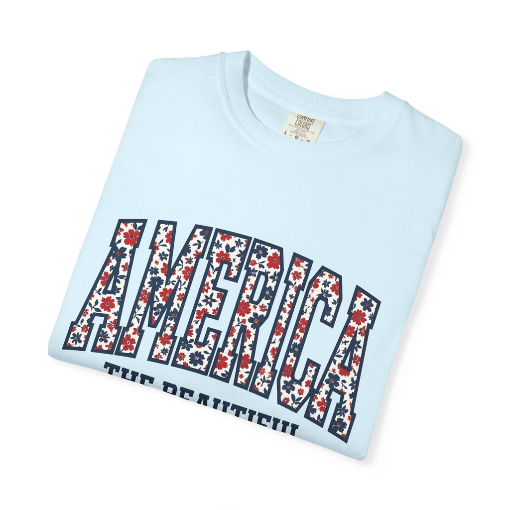 Floral Stars Pattern Shirt 4th Of July Patriotic Unisex product image 8