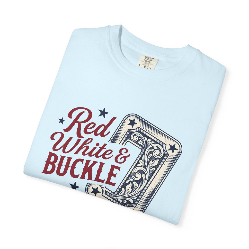 Cowboy Belt Buckle Shirt 4th Of July Rodeo Unisex Gift product image 8
