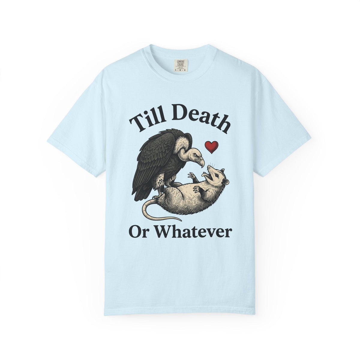 Vulture Opossum Shirt Animals Gothic Gift Women Ink Tee product image 2