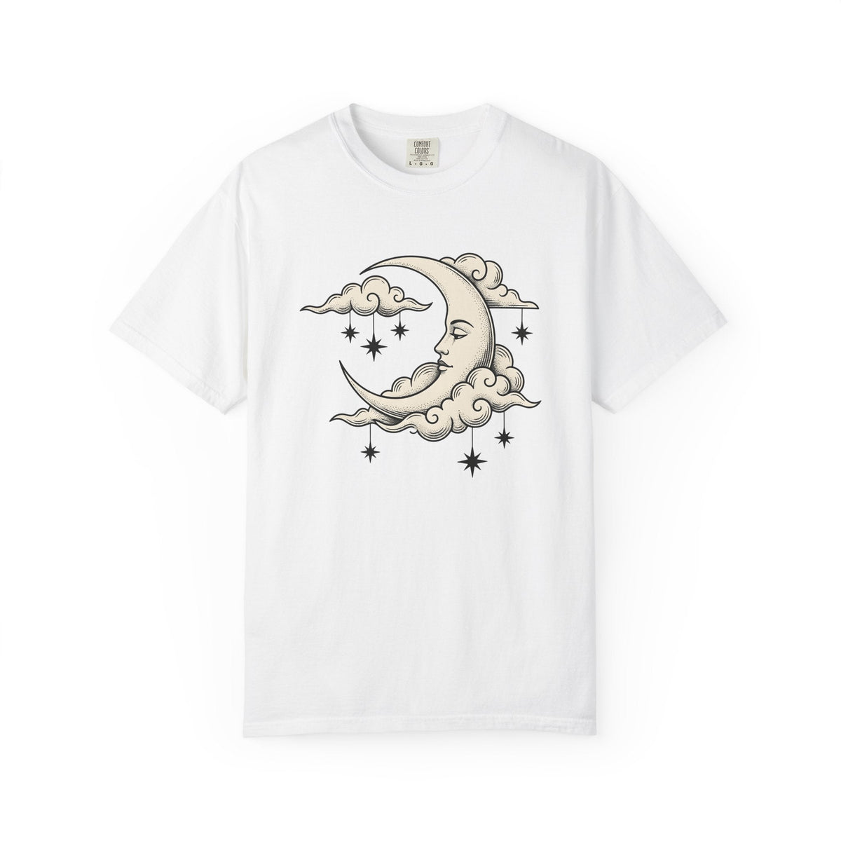 Moon Face Shirt Boho Chic Constellations Unisex Gift Starry product image 1