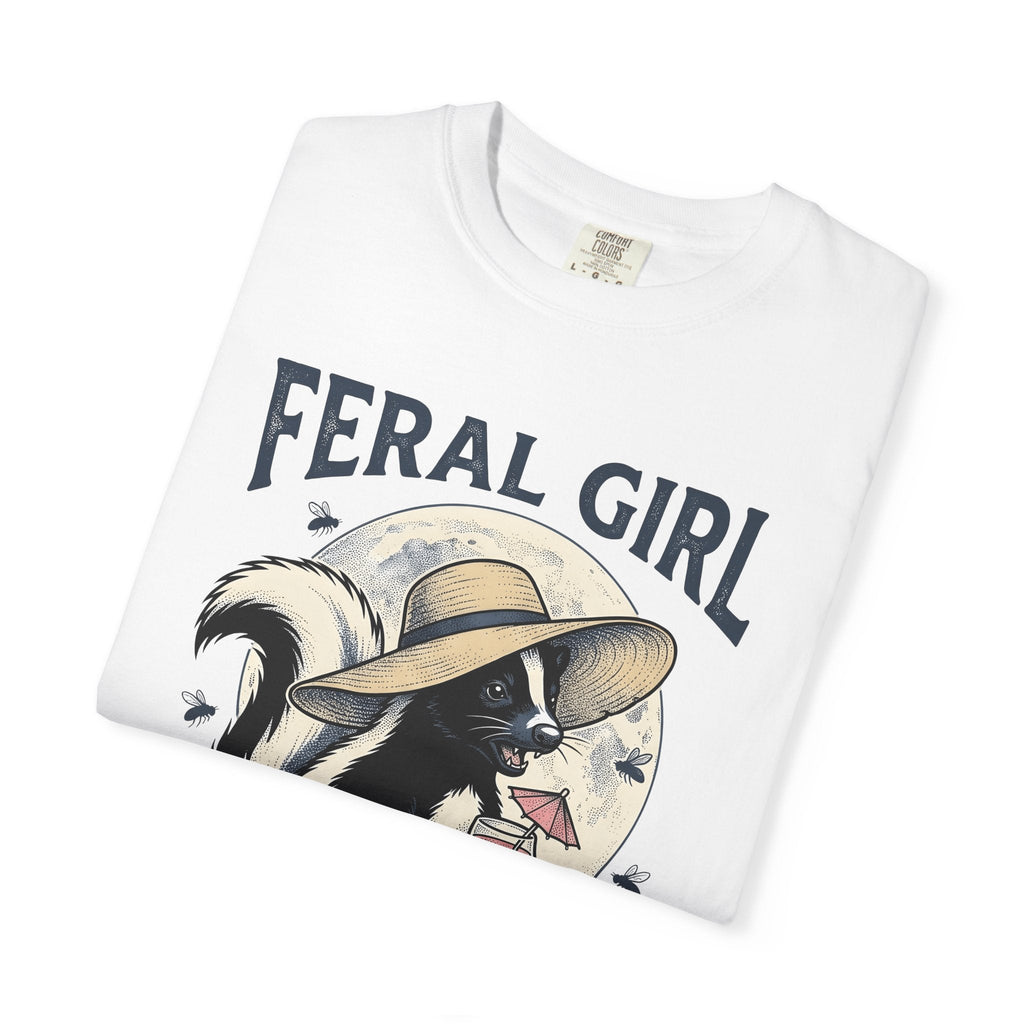 Skunk Cap Shirt Summer Wildlife Unisex Gift Retro Tee Skunk Hat T-Shirt Vacation
