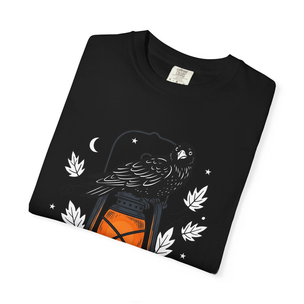 Blackbird Lantern Flat T-Shirt – Eerie Halloween Fall product image 15