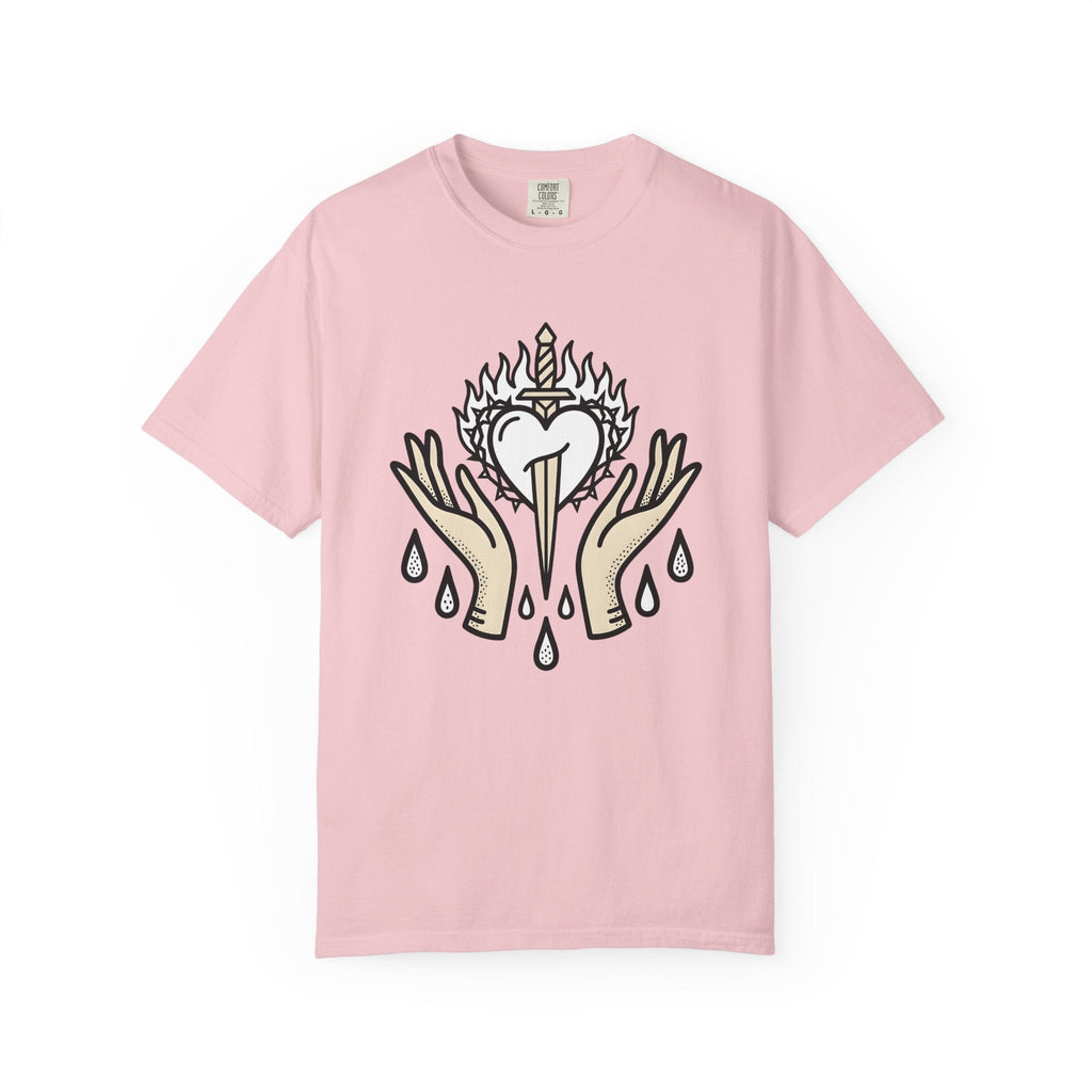 Divine Heart Shirt Boho Chic Mindfulness Unisex Gift Sketch product image 3